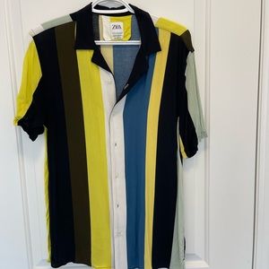 Short sleeve fashion button up